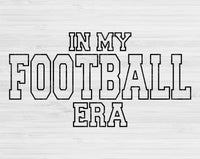 In My Football Era Svg Files For Cricut, Football Svg, Football Mom Svg Dxf Png Eps Cut Files Silhouette