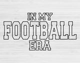 In My Football Era Svg Files For Cricut, Football Svg, Football Mom Svg Dxf Png Eps Cut Files Silhouette