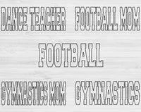 Football Svg Files For Cricut, Baseball Svg, Sports Svg Dxf Png Eps Cut Files Silhouette