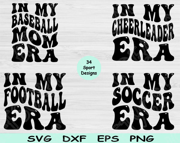 Football Svg Files For Cricut, Baseball Svg, In My Era Svg Dxf Png Eps Cut Files Silhouette