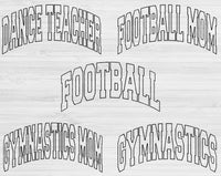 Football Svg Files For Cricut, Baseball Svg, Sports Svg Dxf Png Eps Cut Files Silhouette