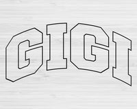 Gigi Svg Files For Cricut, Grandma Svg, Nana Svg Dxf Png Eps Cut Files Silhouette