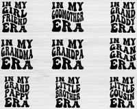 Mom Svg Files For Cricut, In My Era Svg, Aunt Svg Dxf Png Eps Cut Files Silhouette