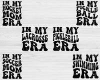 Football Svg Files For Cricut, Baseball Svg, In My Era Svg Dxf Png Eps Cut Files Silhouette