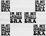 Football Svg Files For Cricut, Baseball Svg, In My Era Svg Dxf Png Eps Cut Files Silhouette