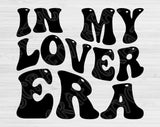 In My Lover Era Svg Files For Cricut, Lover Svg, Lover Shirt Svg Dxf Png Eps Cut Files Silhouette
