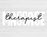 massage therapist cut file