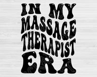 In My Massage Therapist Era Svg Files For Cricut, Massage Therapist Svg, Massage Therapy Svg Dxf Png Eps Cut Files Silhouette
