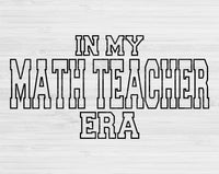 Teacher Svg Files For Cricut, Math Teacher Svg, Principal Svg Dxf Png Eps Cut Files Silhouette