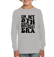 In My 8th Birthday Era Birthday Shirt Kids Tee, Hoodie, Sweatshirt