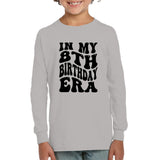 In My 8th Birthday Era Birthday Shirt Kids Tee, Hoodie, Sweatshirt