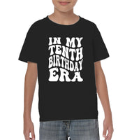 In My Tenth Birthday Era Birthday Shirt Kids Tee, Hoodie, Sweatshirt