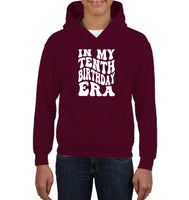 In My Tenth Birthday Era Birthday Shirt Kids Tee, Hoodie, Sweatshirt