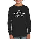 I'm Daddy's Valentine Kids Fleece Pullover Sweatshirt