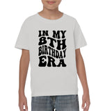 In My 8th Birthday Era Birthday Shirt Kids Tee, Hoodie, Sweatshirt
