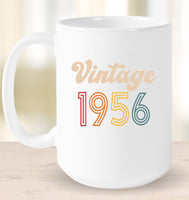 1956 Retro Vintage Birth Year Blast Coffee Mug, Tumbler, Wine Glass