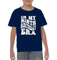 In My Ninth Birthday Era  Birthday Shirt Kids Tee, Hoodie, Sweatshirt