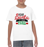 Funny Christmas Shirt For Kids Dear Santa It Was Them