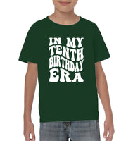 In My Tenth Birthday Era Birthday Shirt Kids Tee, Hoodie, Sweatshirt