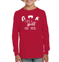 Hocus Pocus I Put A Spell on You Kids Fleece Pullover Sweatshirt