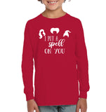 Hocus Pocus I Put A Spell on You Kids Fleece Pullover Sweatshirt