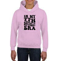 In My 7th Birthday Era Birthday Shirt Kids Tee, Hoodie, Sweatshirt