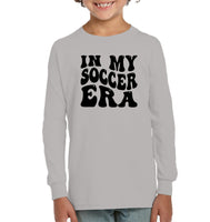 In My Soccer Era Sports Shirt Kids Fleece Pullover Sweatshirt