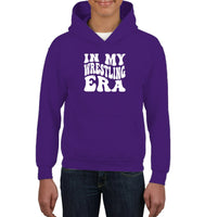 In My Wrestling Era Sports Shirt Kids Heavyweight Pullover Hoodie