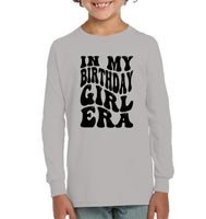 In My Birthday Girl Era Birthday Shirt Kids Fleece Pullover Sweatshirt