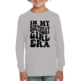In My Birthday Girl Era Birthday Shirt Kids Fleece Pullover Sweatshirt