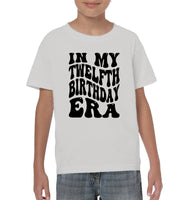 In My Twelfth Birthday Era Birthday Shirt Kids Classic Tee