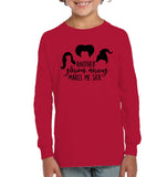 Hocus Pocus Another Glorious Morning Makes Me Sick Kids Fleece Pullover Sweatshirt
