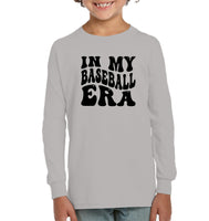 In My Baseball Era Sports Shirt Kids Fleece Pullover Sweatshirt