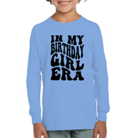 In My Birthday Girl Era Birthday Shirt Kids Fleece Pullover Sweatshirt