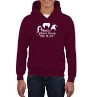 Hocus Pocus Another Glorious Morning Makes Me Sick Kids Heavyweight Pullover Hoodie