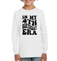 In My 4th Birthday Era Birthday Shirt Kids Tee, Hoodie, Sweatshirt