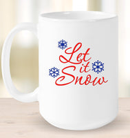 Let It Snow Christmas Coffee Mug