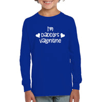 I'm Daddy's Valentine Kids Fleece Pullover Sweatshirt