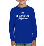 I'm Daddy's Valentine Kids Fleece Pullover Sweatshirt