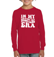 In My Wrestling Era Sports Shirt Kids Fleece Pullover Sweatshirt