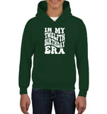 In My Twelfth Birthday Era Birthday Shirt Kids Heavyweight Pullover Hoodie