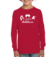 Hocus Pocus I Smell Children Kids Fleece Pullover Sweatshirt
