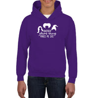 Hocus Pocus Another Glorious Morning Makes Me Sick Kids Heavyweight Pullover Hoodie