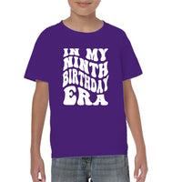In My Ninth Birthday Era  Birthday Shirt Kids Tee, Hoodie, Sweatshirt