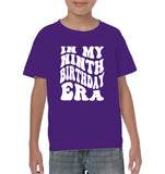 In My Ninth Birthday Era  Birthday Shirt Kids Tee, Hoodie, Sweatshirt