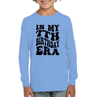 In My 7th Birthday Era Birthday Shirt Kids Tee, Hoodie, Sweatshirt