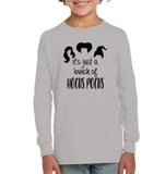 Hocus Pocus It's Just A Bunch Of Hocus Pocus Kids Fleece Pullover Sweatshirt