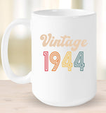 1944 Retro Vintage Birth Year Blast Coffee Mug, Tumbler, Wine Glass