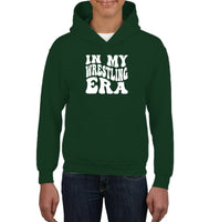 In My Wrestling Era Sports Shirt Kids Heavyweight Pullover Hoodie