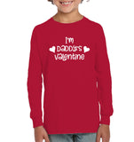 I'm Daddy's Valentine Kids Fleece Pullover Sweatshirt